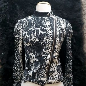 Crochet Snake Moto Jacket